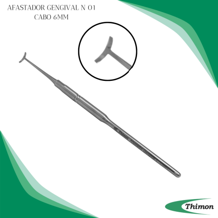 AFASTADOR GENGIVAL N 01 CABO 6MM
