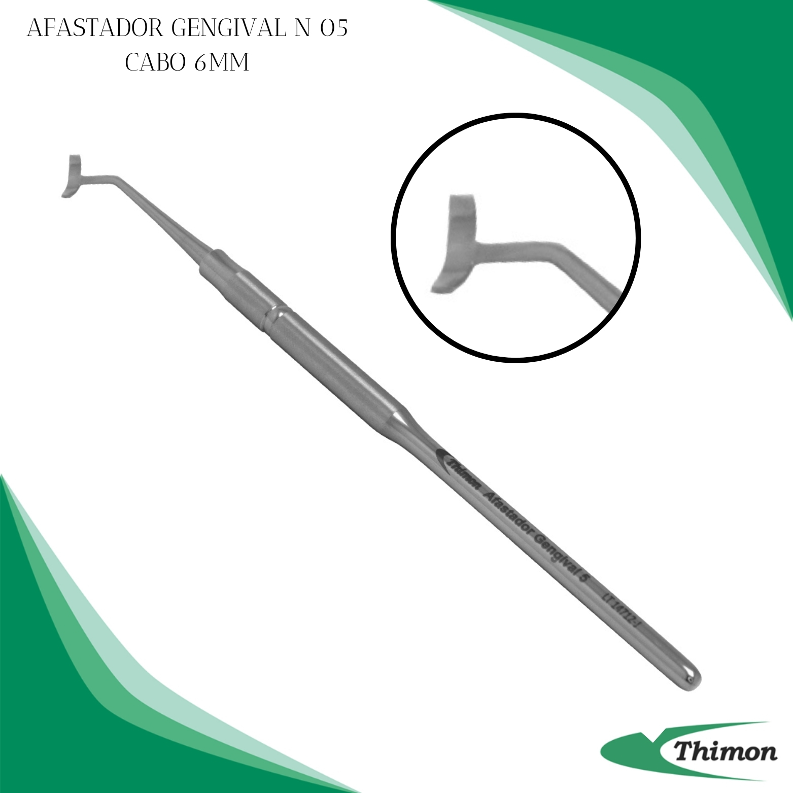 AFASTADOR GENGIVAL N 05 CABO 6MM