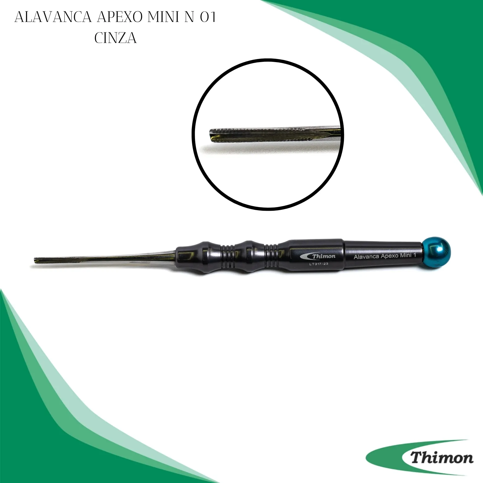 ALAVANCA APEXO MINI N 01 CABO CINZA
