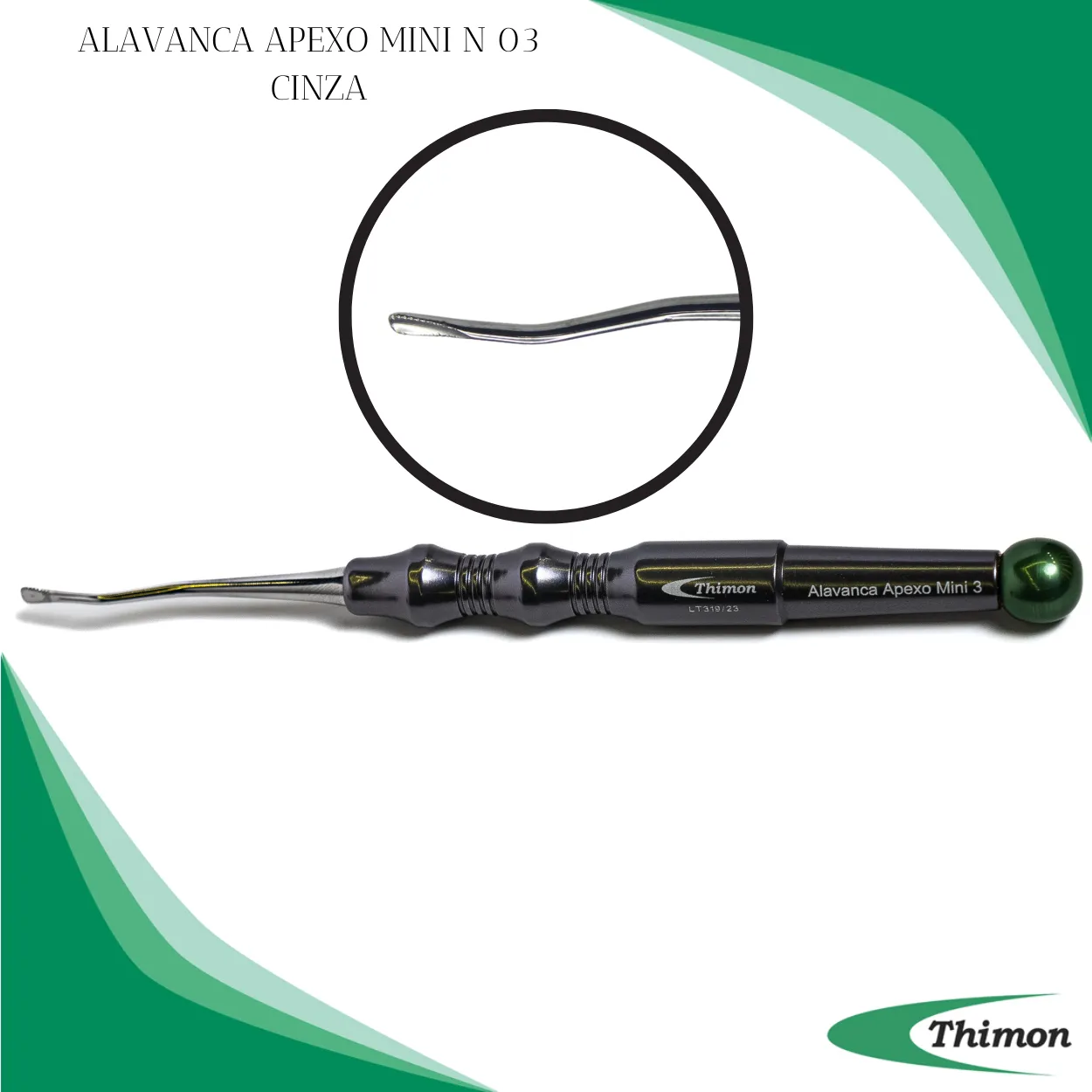 ALAVANCA APEXO MINI N 03 CABO CINZA