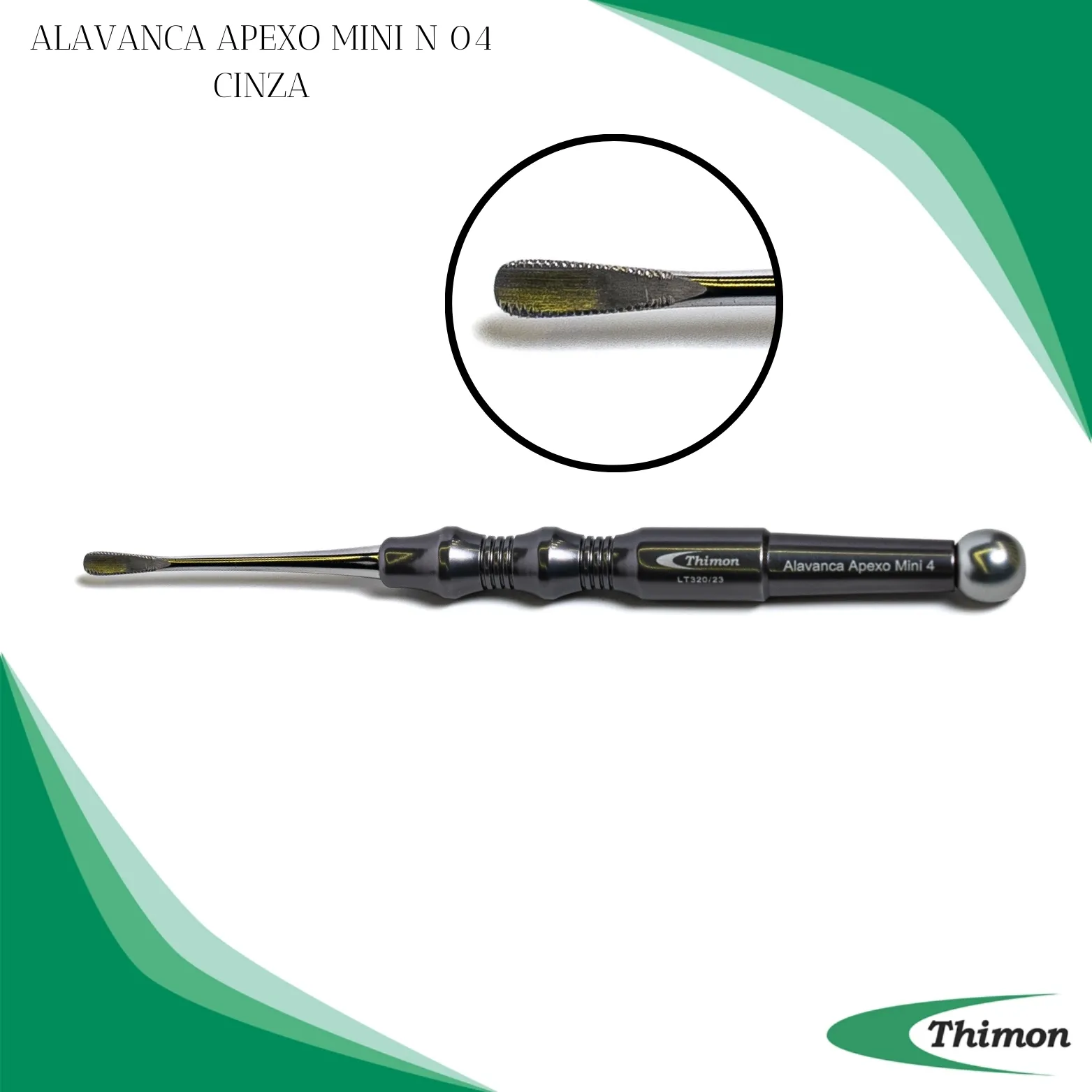 ALAVANCA APEXO MINI N 04 CABO CINZA
