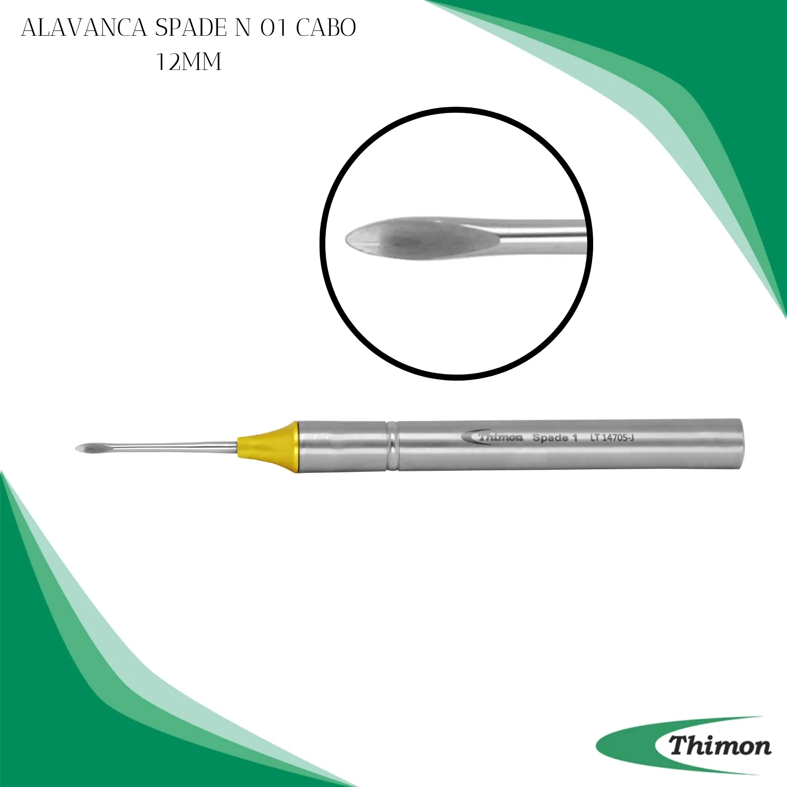 ALAVANCA SPADE N 01 CABO 12MM