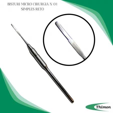 BISTURI MICROCIRURGIA N 01 SIMPLES RETO