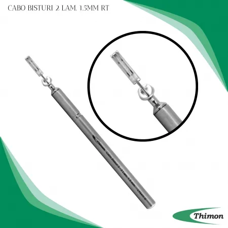 CABO BISTURI 2 LAMINAS 1.5MM RETO