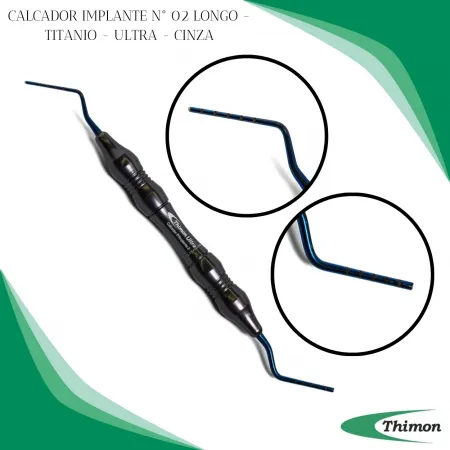 CALCADOR IMPLANTE N 02 LONGO TITANIO