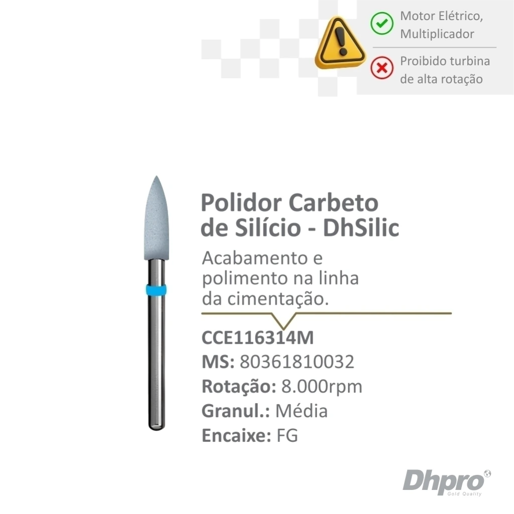 POLIDOR DHSILIC FG ALTA ROTAÇÃO EXTRA FINO