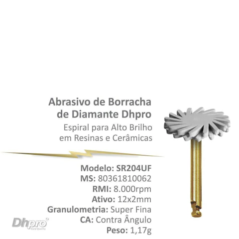 ESPIRAL DIAMANTADO 3ª FASE - ALTO BRILHO CINZA - DHPRO