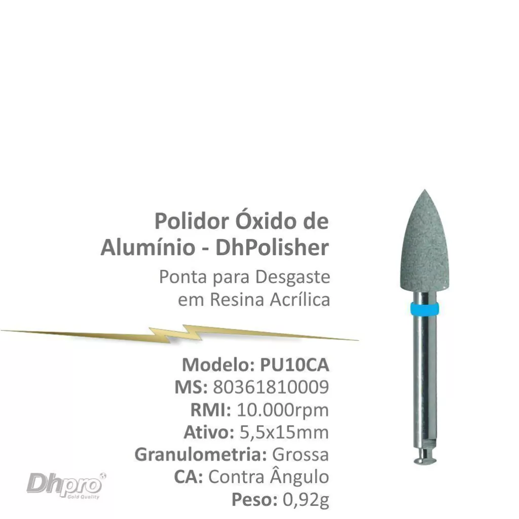 Polidor Óxido de Alumínio Ponta Desgaste Resina
