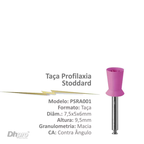 Taca de Profilaxia Stoddart Super Macia Rosa