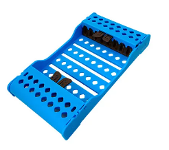ESTOJO PARA ESTERILIZAÇÃO AZUL P/ 8 PCS
