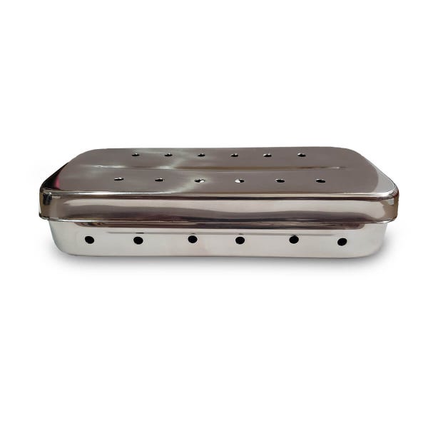 CAIXA PERFURADA COM TAMPA 18X8X3,5CM