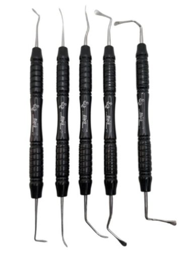 KIT CURETAS LEVANTAMENTO DE SEIO RIGIDAS - BLACK