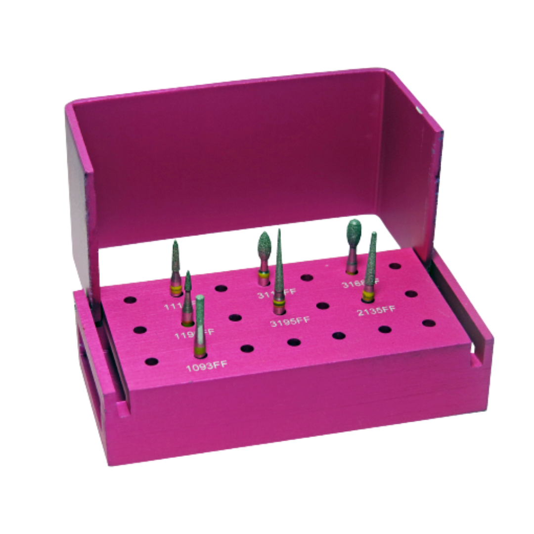 KIT BROCAS ACABAMENTO GRANA ULTRA FINA - ROSA