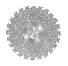 DISCO DIAMANTADO DUPLA FACE DENTILHADO FINO 19MM