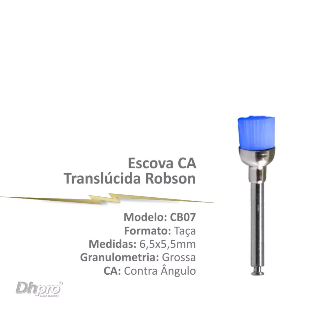Escova de Robson Translúcida Azul CB07 – Taça (CA)