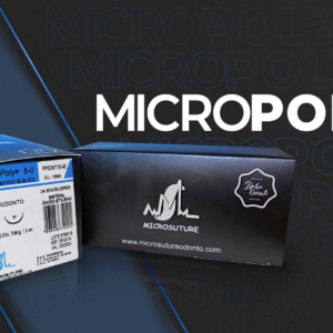Fio de Sutura Absorvível MicroPoly 4-0 - 3/8 Círculo 1,65cm