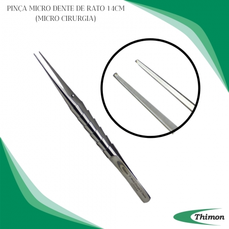 PINÇA MICRO-CIRURGIA ANATÔMICA RETA 16CM