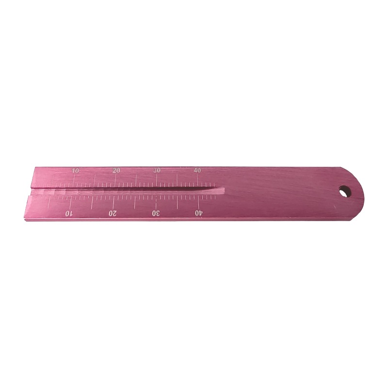 RÉGUA MILIMETRADA ALUMÍNIO PINK