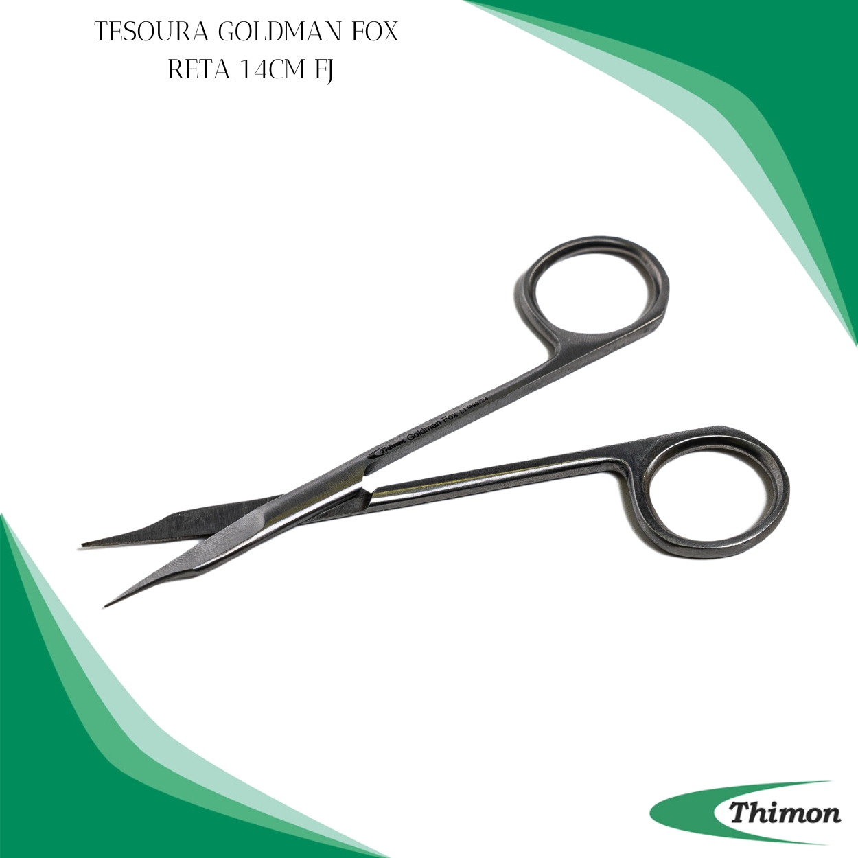 TESOURA GOLDMAN FOX 12,5CM RETA